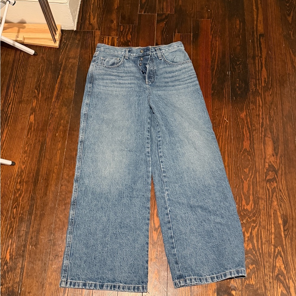 Favorite Daughter Denim Blue Flare Jeans - Picture 2 of 5